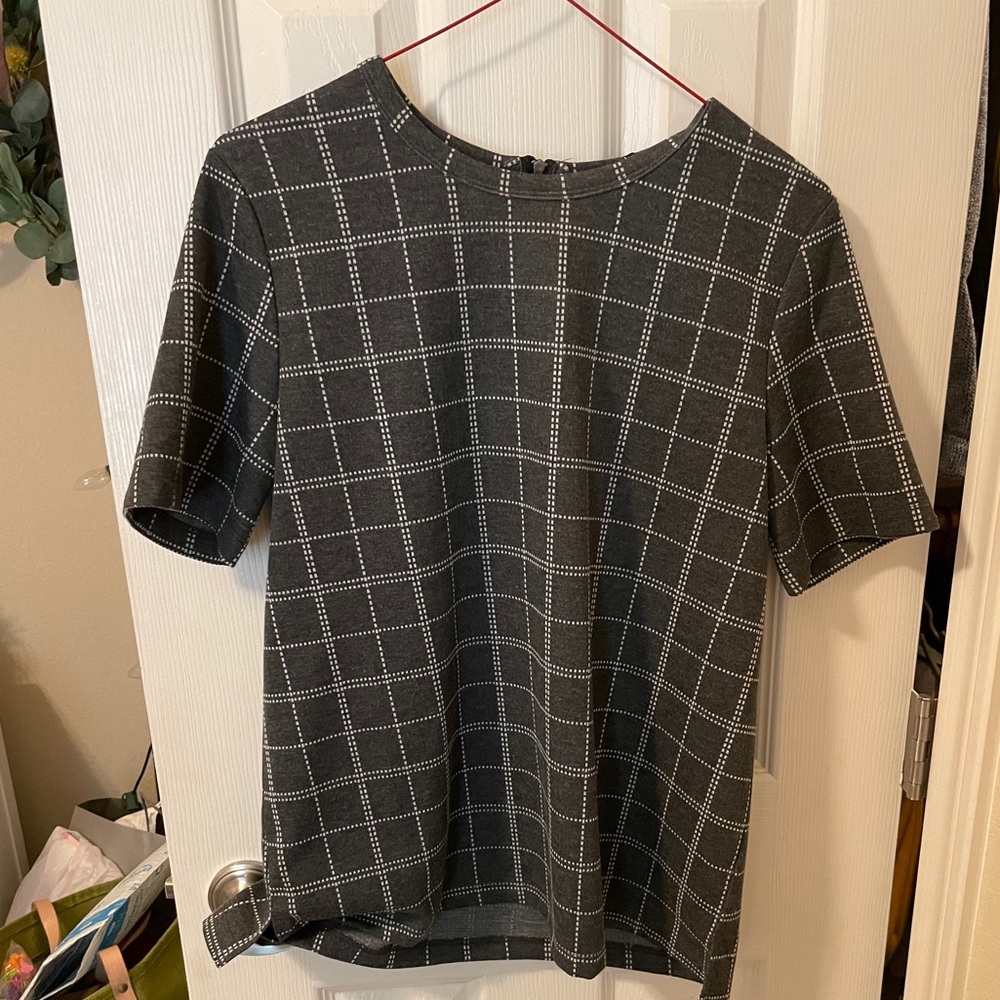 ROOLEE checkered work formal blouse